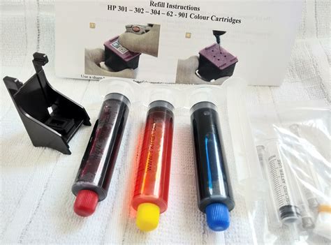 Hp 901 Color Ink Cartridge Refill Instructions Hp 302 Hp302 Xl Black