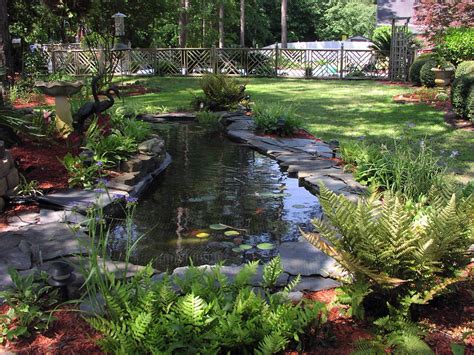 Water garden with Japanese koi | Landscape design, Water garden, Water