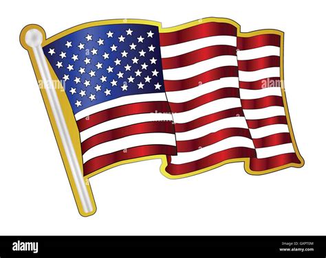 a metal stars and stripes pin badge on a white background stock vector image and art alamy