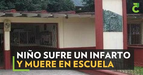 Niño sufre un infarto y muere en escuela