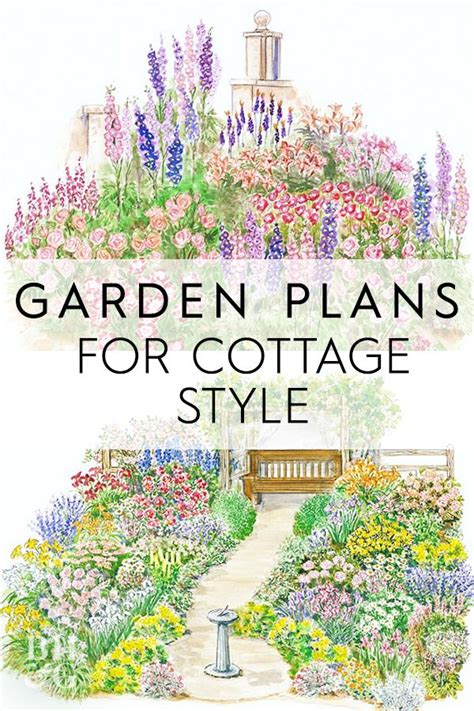 Garden Plans For Cottage Style Garden Design Layout Landscaping