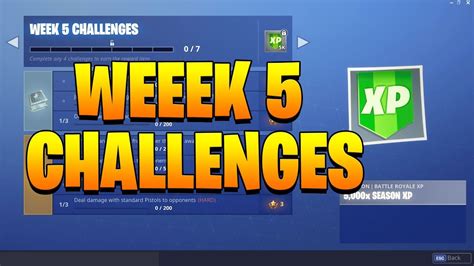 Season 7 Week 5 Challenges Fortnite Youtube