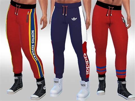 The Sims Resource Athletic Joggers For Male Sims