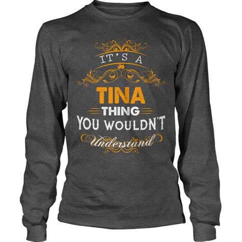 Tina Tinatshirt If Youre Lucky To Be Named Tina Then This Awesome