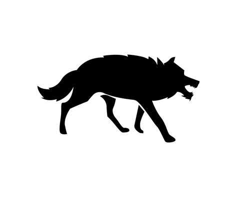 Wolf Illustration Wolf Silhouette Wolf Simple Illustration Wolf
