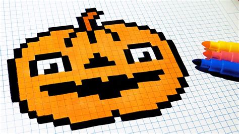 1066 x 1193 · jpeg. Halloween Pixel Art - How To Draw a Pumpkinhead #pixelart - YouTube