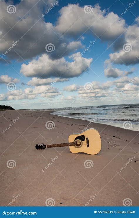 Guitar At The Beach Stock Image Image Of Prince Guitar 55782819
