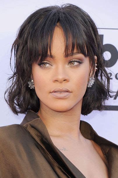 30 Great Celebrity Fringes To Inspire Your Next Haircut Rihanna