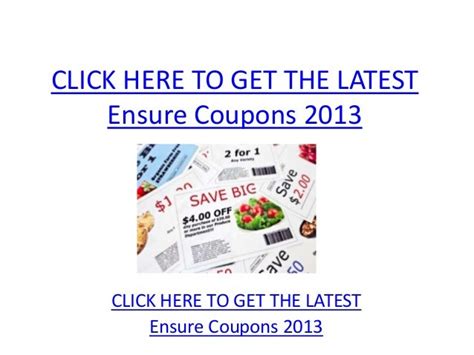 Ensure Coupons 2013 Printable Ensure Coupons 2013