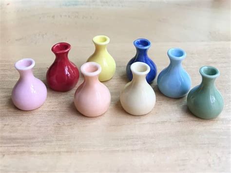 Miniature Vaseminiature Ceramic Vasedolls House Etsy