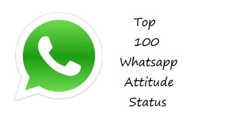 All are for free download. Top 100 Attitude Status for Whatsapp in English 2020 {Top ...