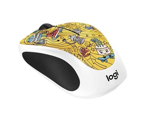 Logitech Doodle Collection M238 Wireless Mouse Go Go Gold Ozonebg