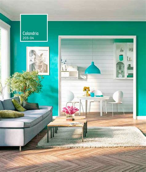 Decoración De Espacios Con Colores Turquesas Comex Turquesas Colorlife En 2019 Paredes De