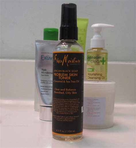 Ingredients such as aloe, oat and rosemary. Shea Moisture African Black Soap Problem Skin Toner Review ...
