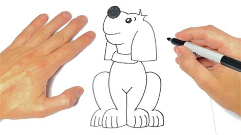 Como Dibujar Un Perro Paso A Paso Dibujo Facil De Perro Youtube