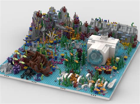 Lego Moc Modular Ocean Build From 5 Mocs By Gabizon Rebrickable