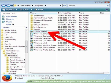 How To Open A File With Another Program On Windows Vista Using Open