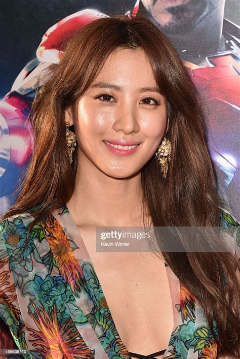 Actress Claudia Kim Attends The Premiere Of Marvels Avengers Age