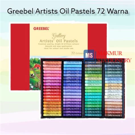 Jual Crayon Kerayon Artist Greebel 72 Warna Oil Pastel Indonesia