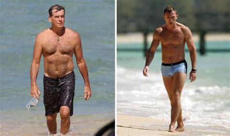 Shirtless Pierce Brosnan Has A James Bond Moment As He Emerges From Sea