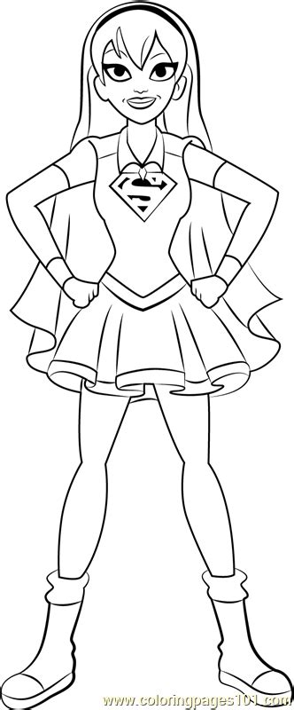Barbara gordon, you can call her babs, is the new batgirl in town. Supergirl Coloring Page - Free DC Super Hero Girls ...