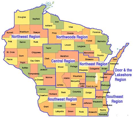 Map Of Wisconsin Relax Wisconsin