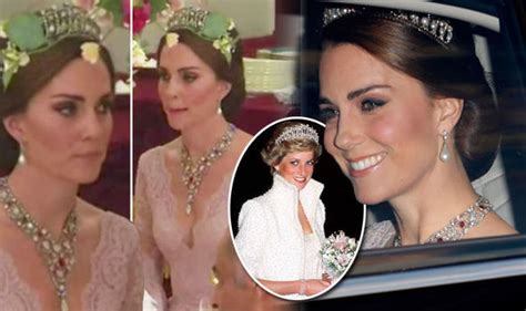 Kate Middleton The Duchess Of Cambridge Shows Of Cleavage In Daring Pink Marchesa Gown