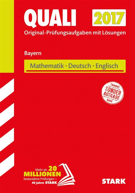 Stark Quali Mittelschule Bayern Mathematik Deutsch Englisch