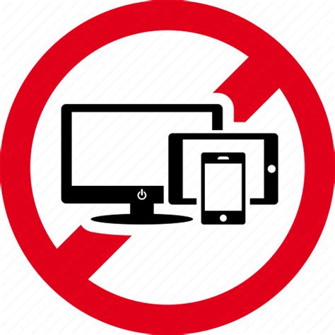 Devices Electronic Forbidden Prohibited Smartphone Icon