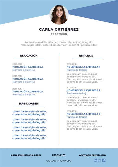 15 Plantillas De Currículum Para Descargar Gratis Portal Empleos Perú