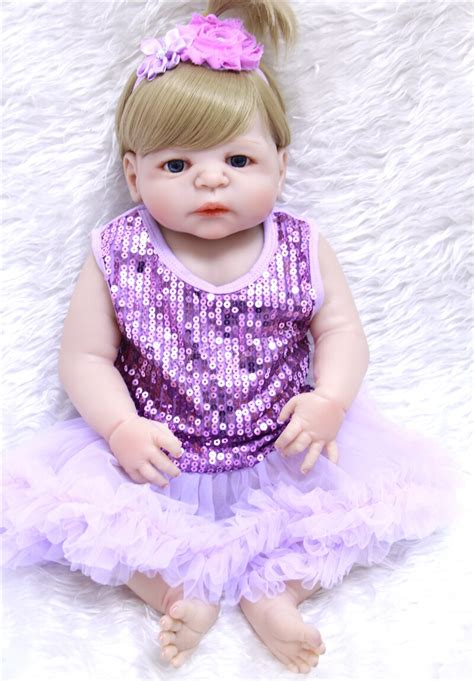 At first, this full body silicone baby figure may look just like a living doll since it has a synthetic skin texture which looks very real, and the mouth can also be opened and closed just like the real baby. Bebe doll reborn 23" full silicone reborn baby dolls toys ...