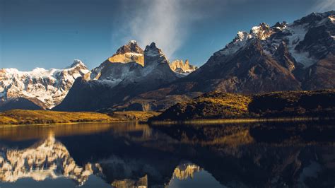 Wallpaper Lake Gray Torres Del Paine Chile Mountains