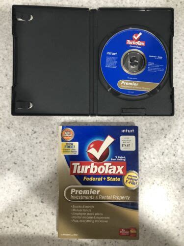 Intuit TurboTax Premier Investments Rental Property Federal