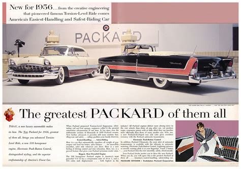 Faux Double Page 1956 Packard Magazine Ad Packard Packard Cars