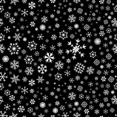 Premium Vector Seamless Black Snowflakes Pattern