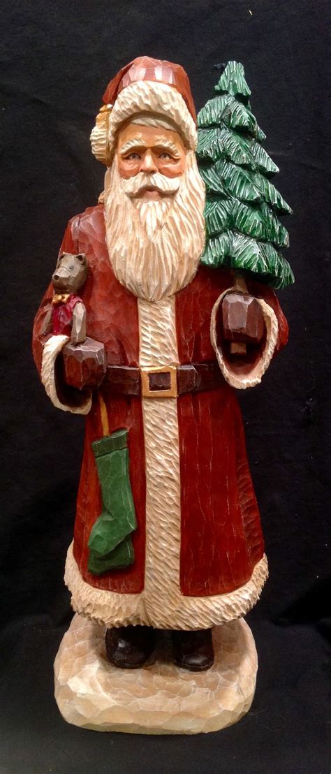 Pin By Joanne Scarbro On Wood Carved Santas Santa Carving Vintage Santa Claus Wood Carving