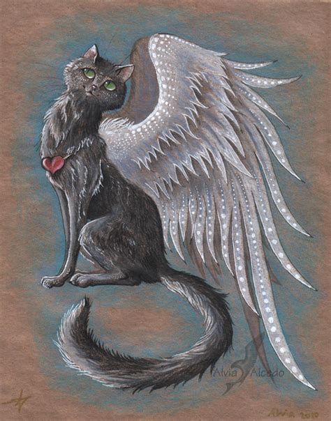 Mythical Cat With Wings Drawing Eagleclaw6089 On Deviantart In 2021