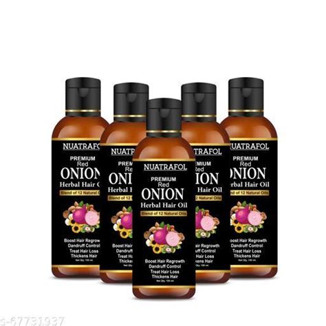 Nuatrafol Premium Red Onion Herbal Hair Oil Blend Of 12 Natural Oils