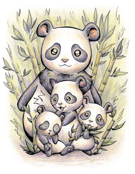 Endangered Animal Giant Panda By Sipporah Art And Illustration Cute