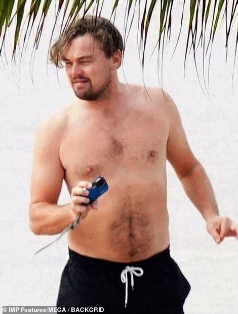 leo dicaprio 45 frolics with bikini clad beauty camila morrone 22 in st barts readsector