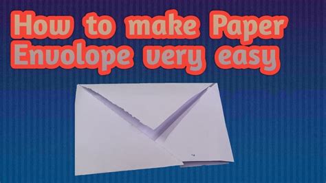 Envelope Making With Paper Without Glue Tape And Scissors At Homehow