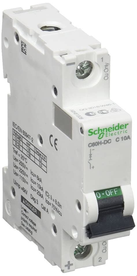 05a To 63a Double Pole Dc Mcb Schneider Acti9 Global Associates Id