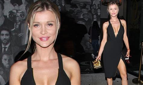 Joanna Krupa Flashes Bust In Plunging Lbd At Catch In La Daily Mail Online