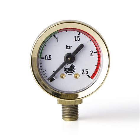 Boiler Pressure Gauge Manometer White Face Brass Od 44mm 18