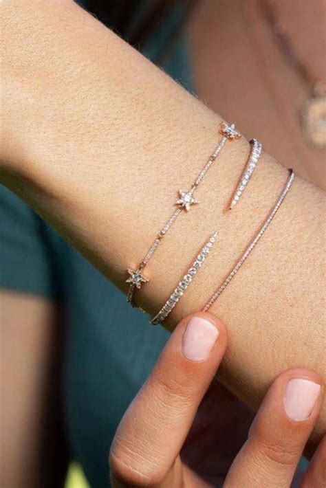 Stunning Simple Diamond Bracelets Simplediamondbracelets Womens