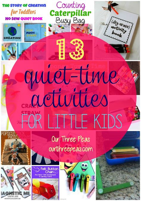 13 Quiet Time Activities For Little Kids Our Three Peas