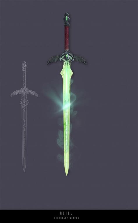 Quill Legendary Weapon By Juan Angel Rimaginaryweaponry