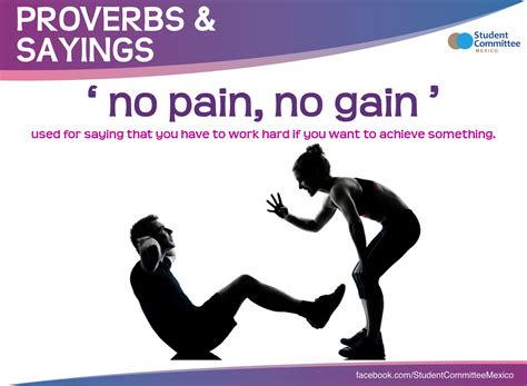 No Pain No Gain Proverbs And Sayings English Idioms English