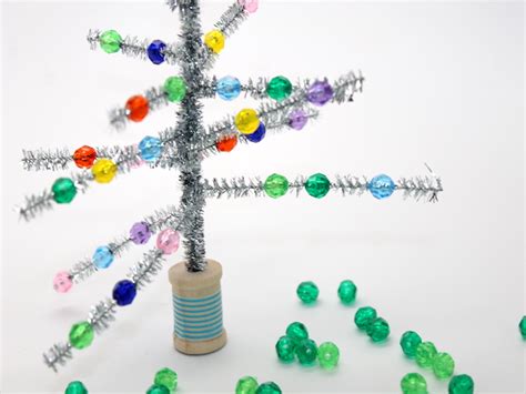 Retro Tinsel Tree Craft For Kids