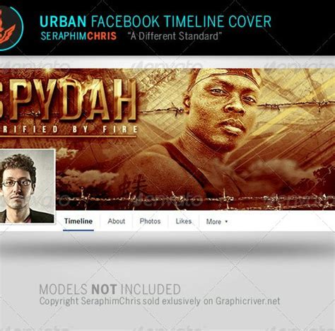 Spydah Urban Facebook Timeline Cover Template Web Elements Graphicriver
